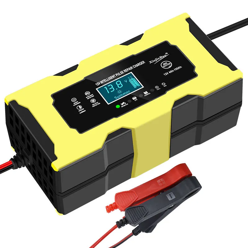 Chargeur de batterie de moto de réparation automatique entièrement intelligent 12V 6A