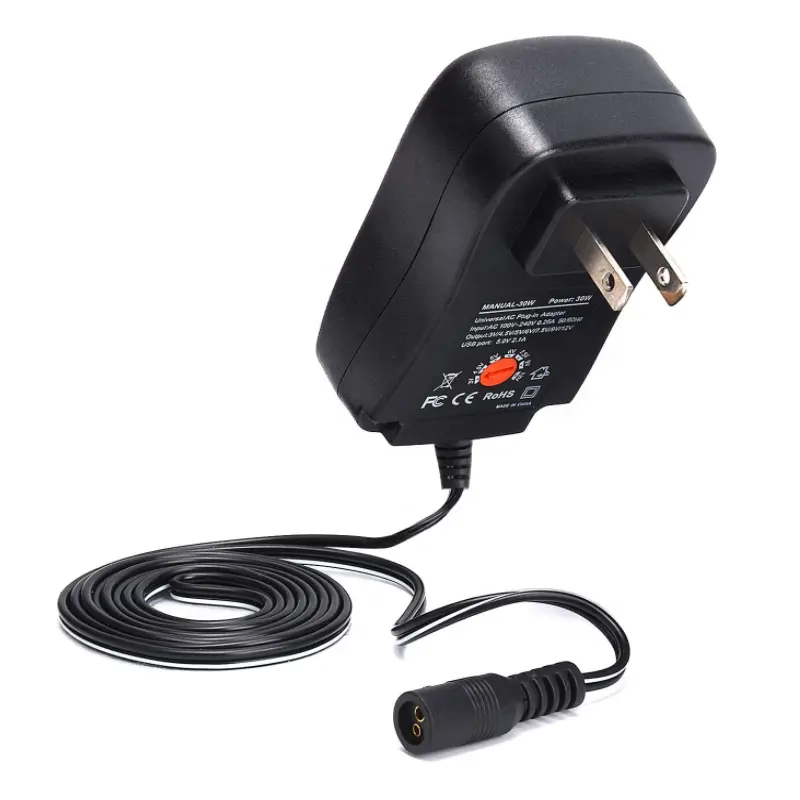 Adaptateur secteur mural réglable 12 W