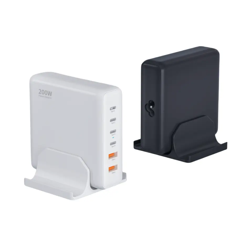 Chargeur PD de bureau 200 W avec 6 ports de type C