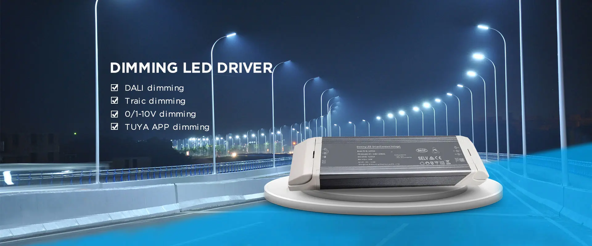 Usine de pilotes LED dimmable