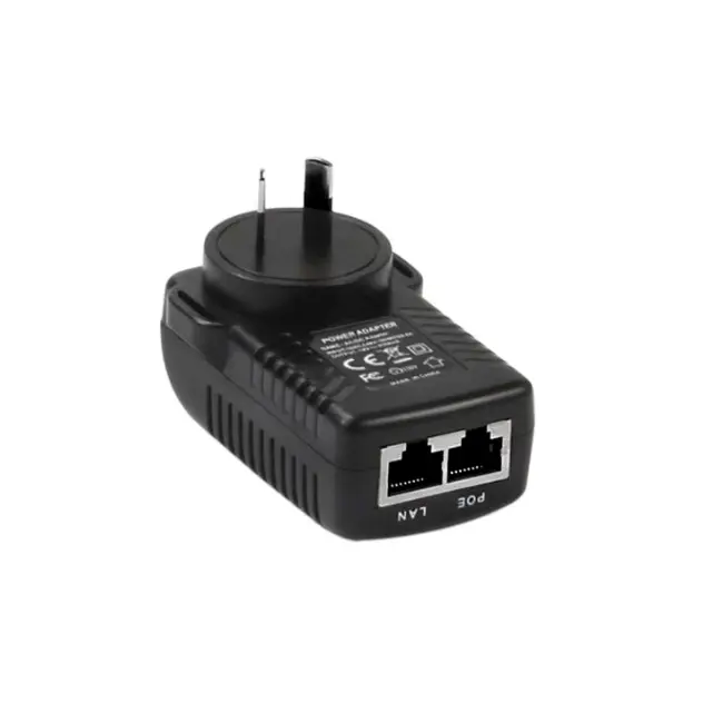 Adaptateur mural POE 24V 1A, injecteur POE double port