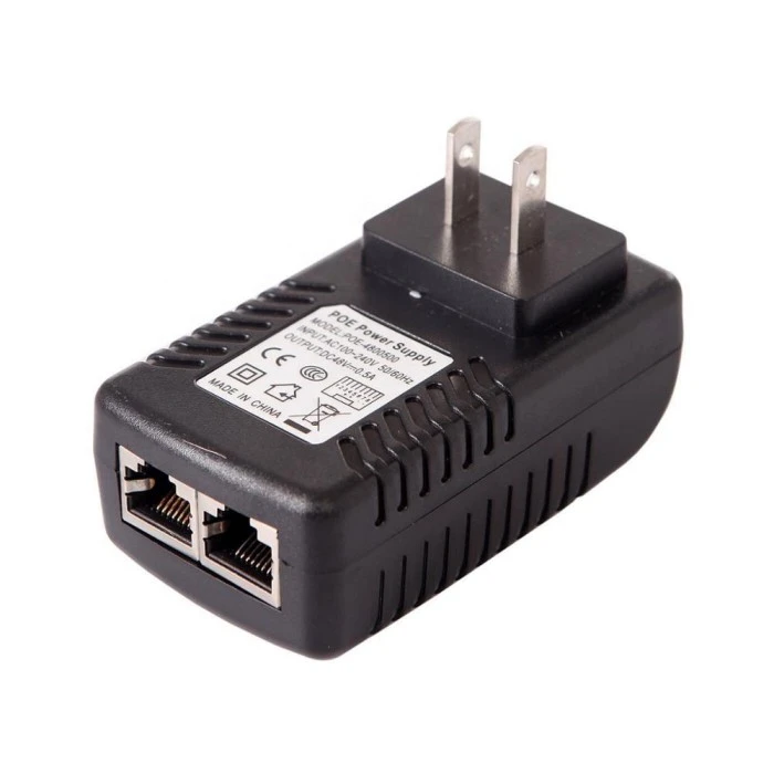 Adaptateur Ethernet pour injecteur POE, prise murale 48V, 0,5a