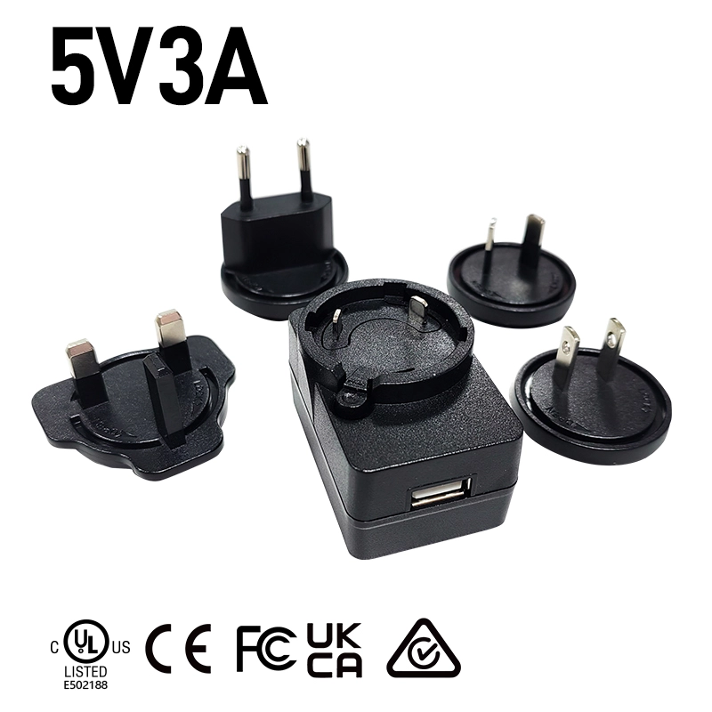 Chargeur USB à prise interchangeable 5V 3A