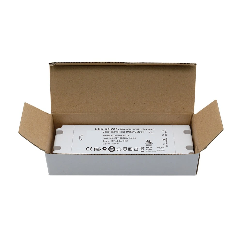 Pilote de LED à intensité variable Triac ultra mince à tension constante de 60 W