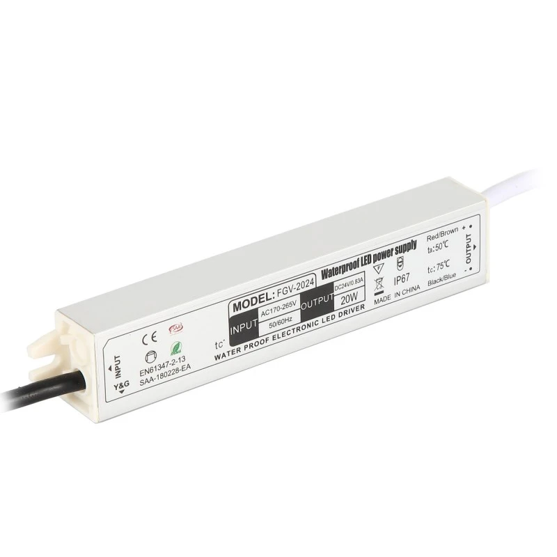 Alimentation à découpage en aluminium pour pilote LED étanche IP67